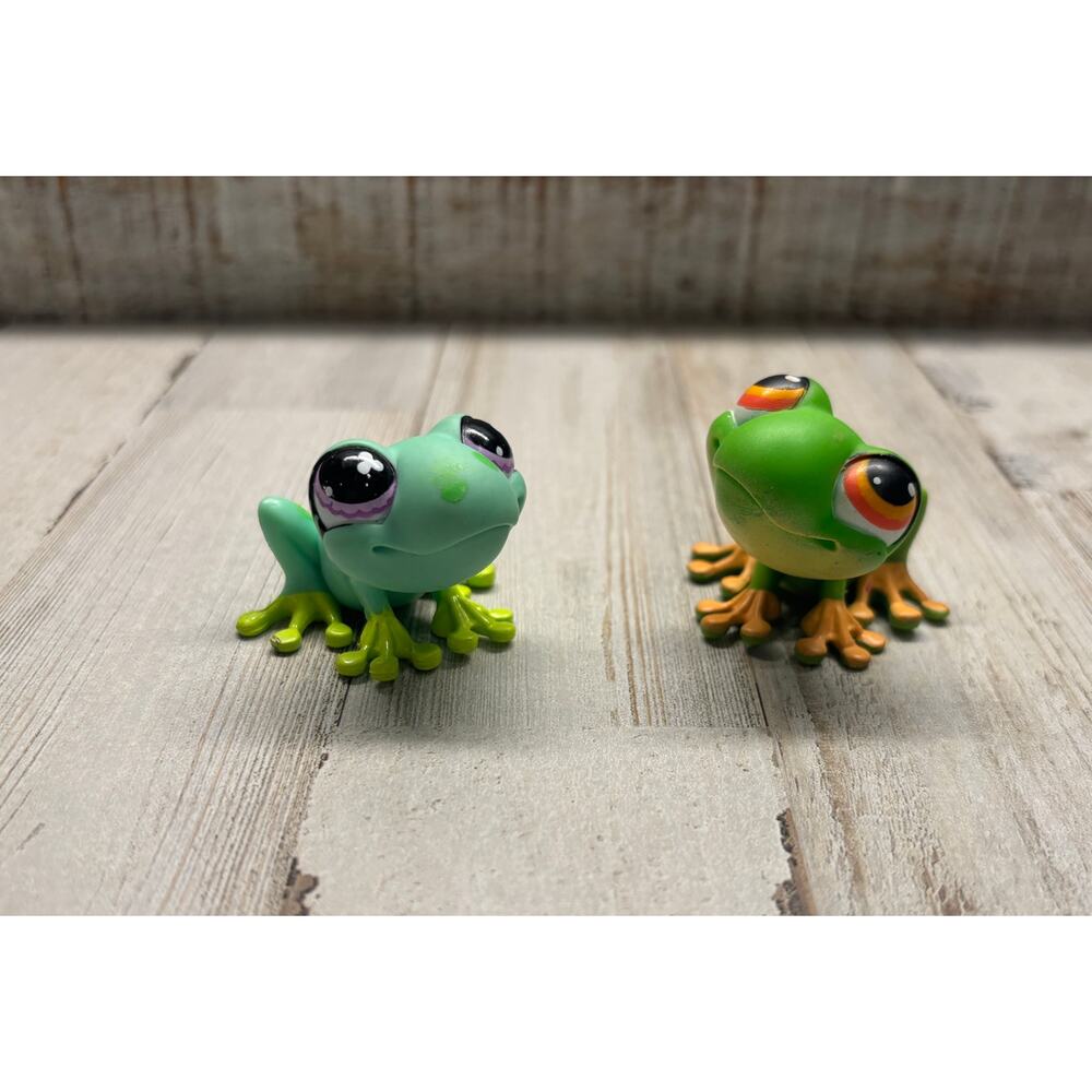 Littlest Pet Shop LPS Vintage Lot of Tree Frogs EUC